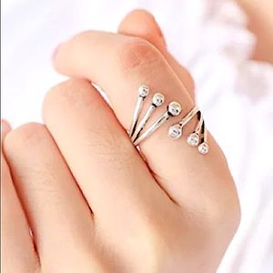 NEW IRREGULAR RESIZABLE STERLING SILVER RING